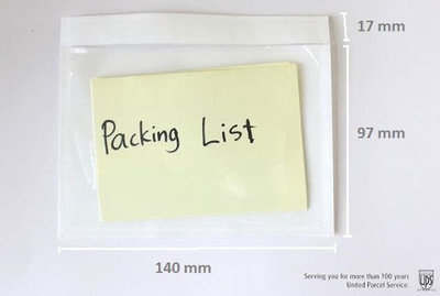 PACKAING SLIP ENVELOPE 4